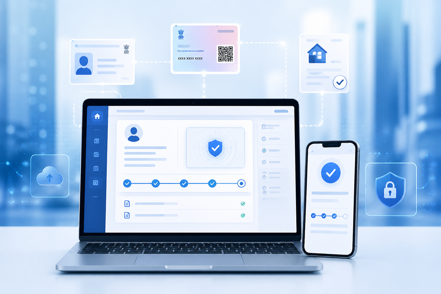 Digital KYC onboarding dashboard with DMS for fintech workflow