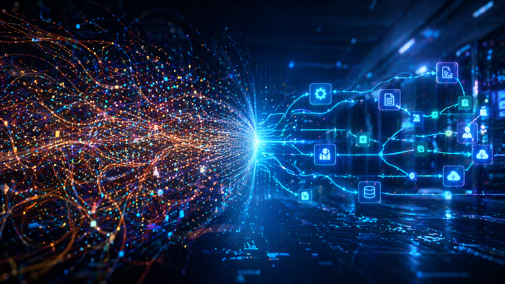 Workflow automation turning chaotic data into structured process pipelines